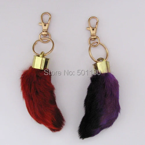 Бесплатная доставка металлический брелок talisman кролик нога ступни счастливый