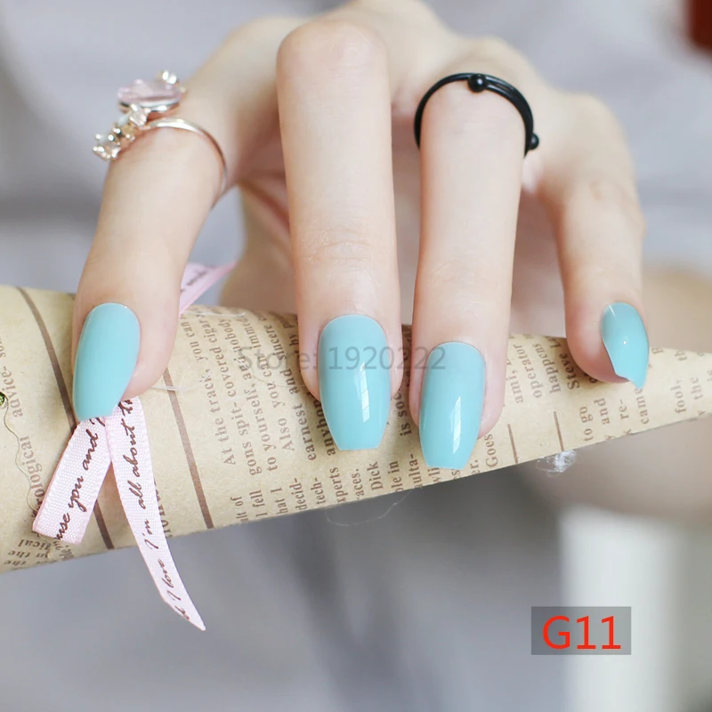 24 шт мода раздел конфеты цвет форма гроба ногти популярные продажи короля