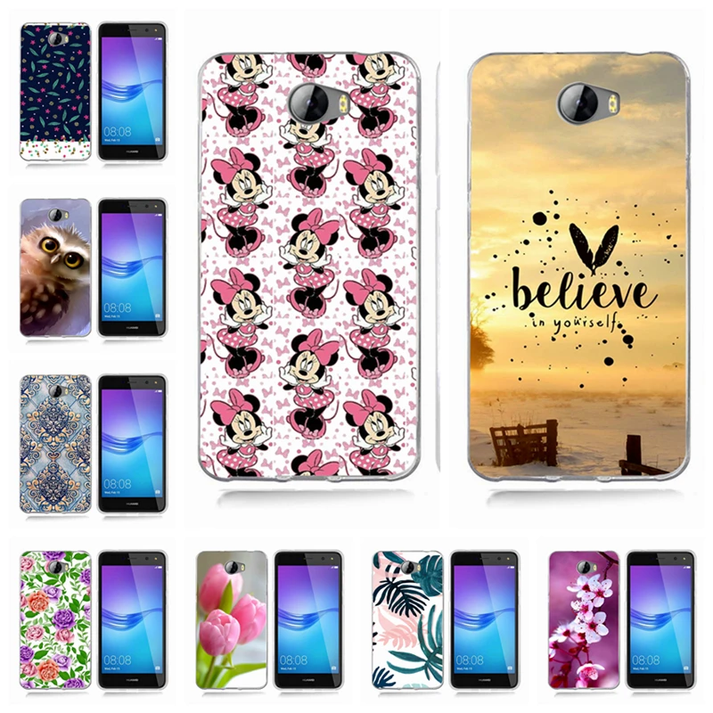 Чехол для Huawei P9 Lite/P8 Lite/P10 Lite TPU Мягкий силиконовый чехол Y5 ii Y5ii Cover/5A LYO-L21/Y6 II A829 |