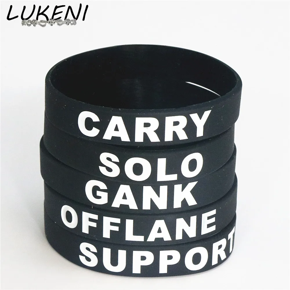 

1PC Game Dota 2 Silicone Bracelet Fine Quality Intaglio Bracelet 5 Styles Wristbands Bangles & Bracelets Men Jewelry SH008