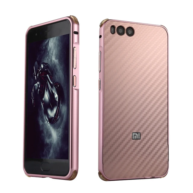 Rose Gold Для Xiaomi mi 6 бампер чехол Funda Xiaomi mi 6 чехол металлический Алюминий для Xio mi 6 Capa Para роскошный рамка для телефона Пластик задняя крышка - Цвет: Rose Gold