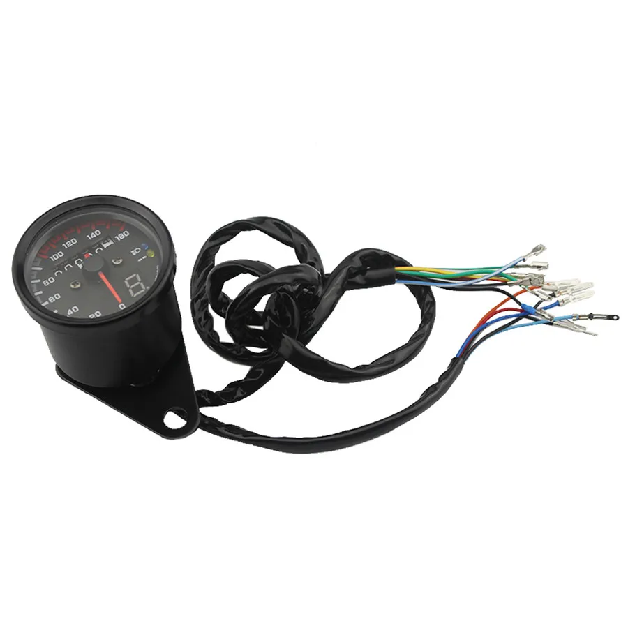 Цифровой одометр для мотоцикла 12 В светодиодный инструмент с подсветкой 0 ~ 160