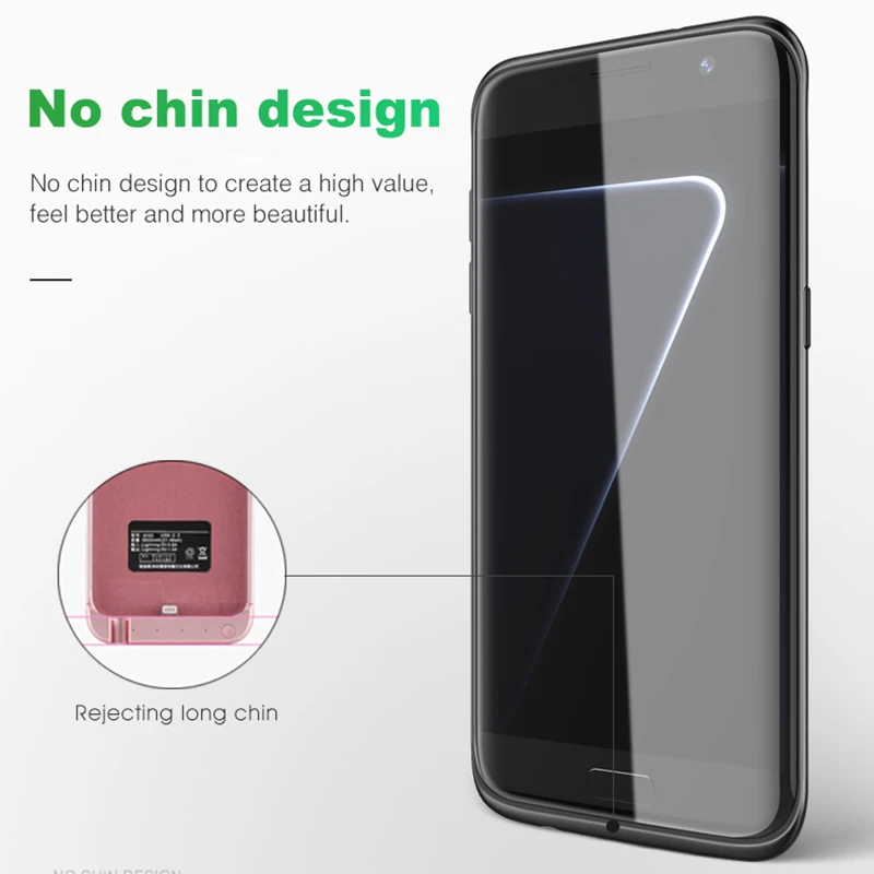 Чехол для батареи для samsung Galaxy S7, мягкий тонкий внешний аккумулятор, зарядное устройство, чехол для зарядки, внешний аккумулятор, чехол для samsung S7Edge