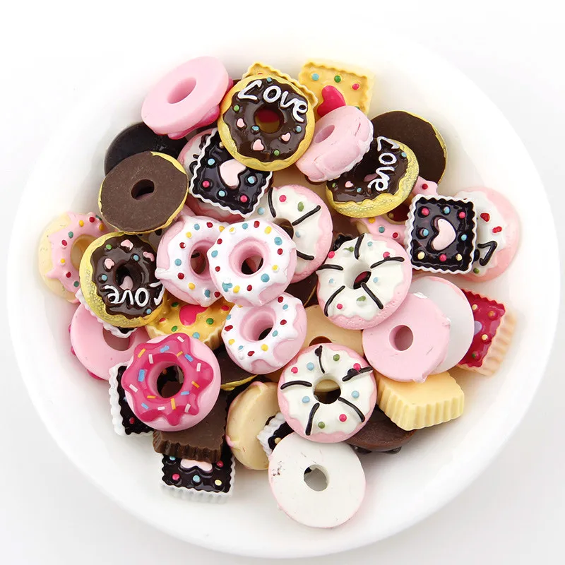 20 шт микс Торт Смола плоская спина кабошон крем хлеб еда для DIY Kawaii Ремесло