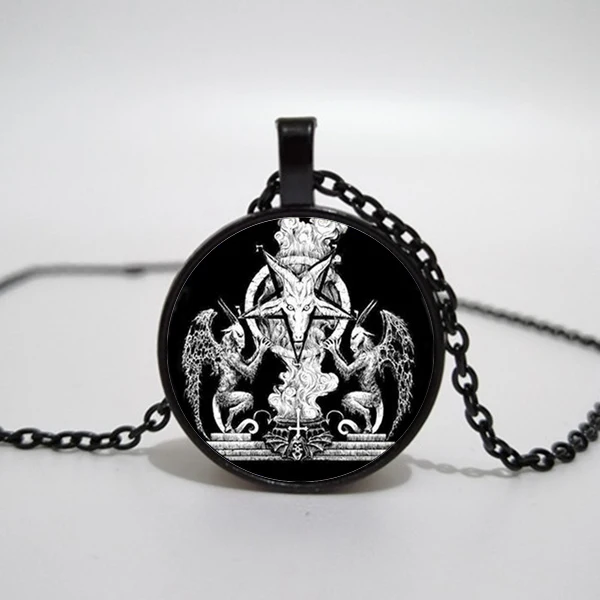 Baphomet Pentagrama Pendant Necklace Wholesale Personality Sweater Chain Accessories | Украшения и аксессуары