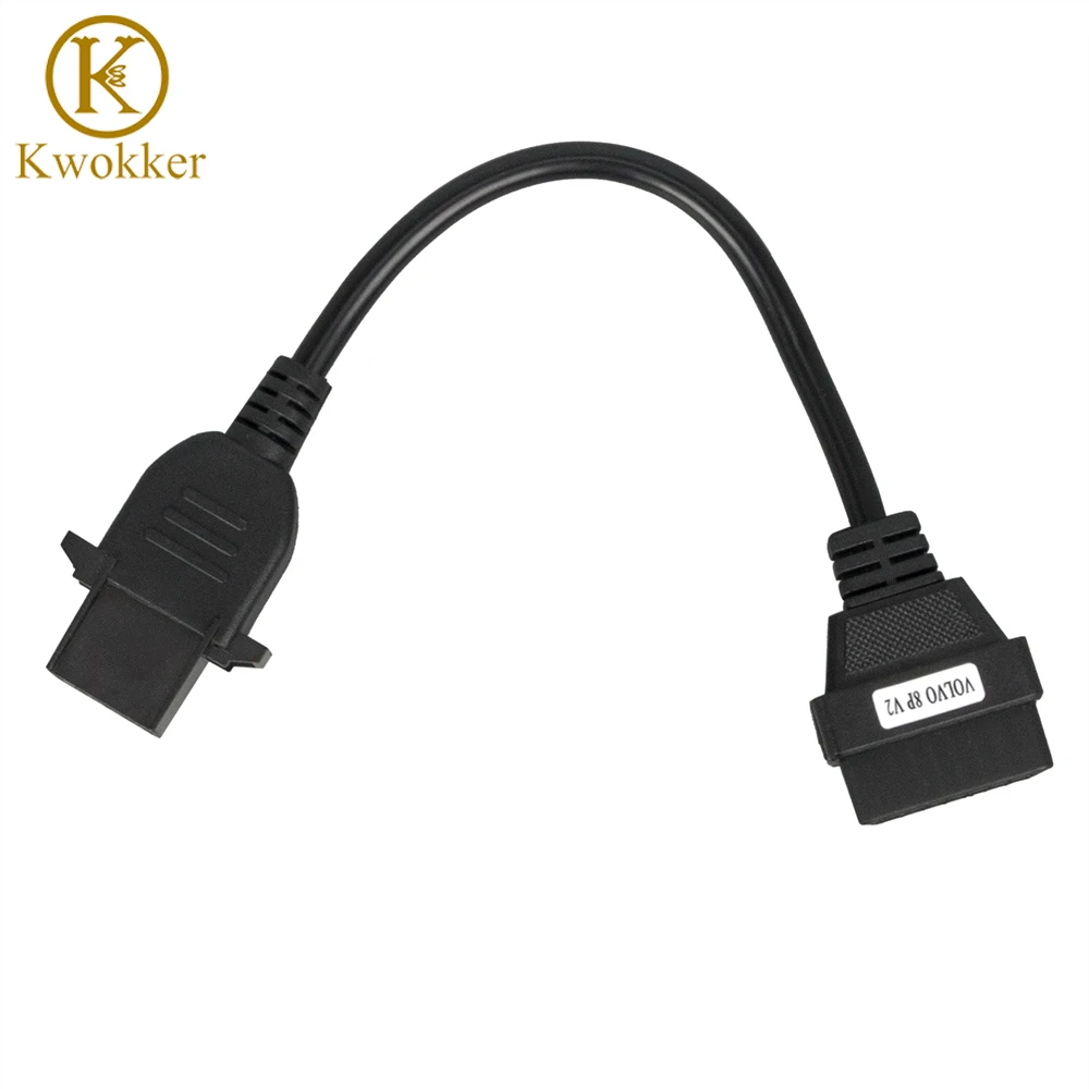 Автомобильный Кабель OBD2 для грузовика телефона с 16 Pin на 8 кабель Volvo контактный