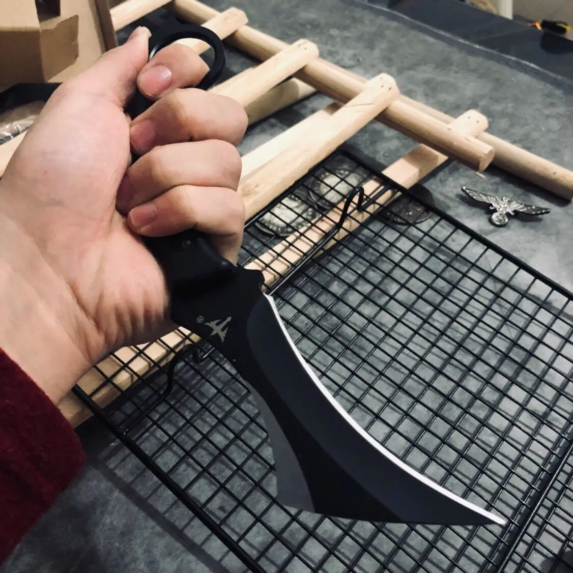 Тактический нож Karambit, охотничий нож для выживания, нож с фиксированным лезвием, коготь, мачете, джунгли, боевые ножи для кемпинга, EDC, ручной инструмент