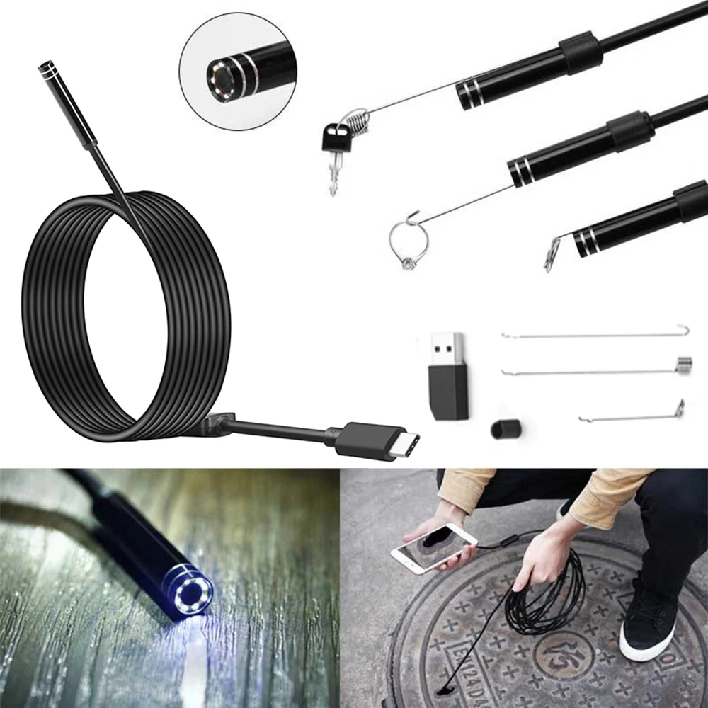 USB эндоскоп с кабелем 5 мм и гибким 3 м|camera borescope|endoscope camerausb endoscope camera |