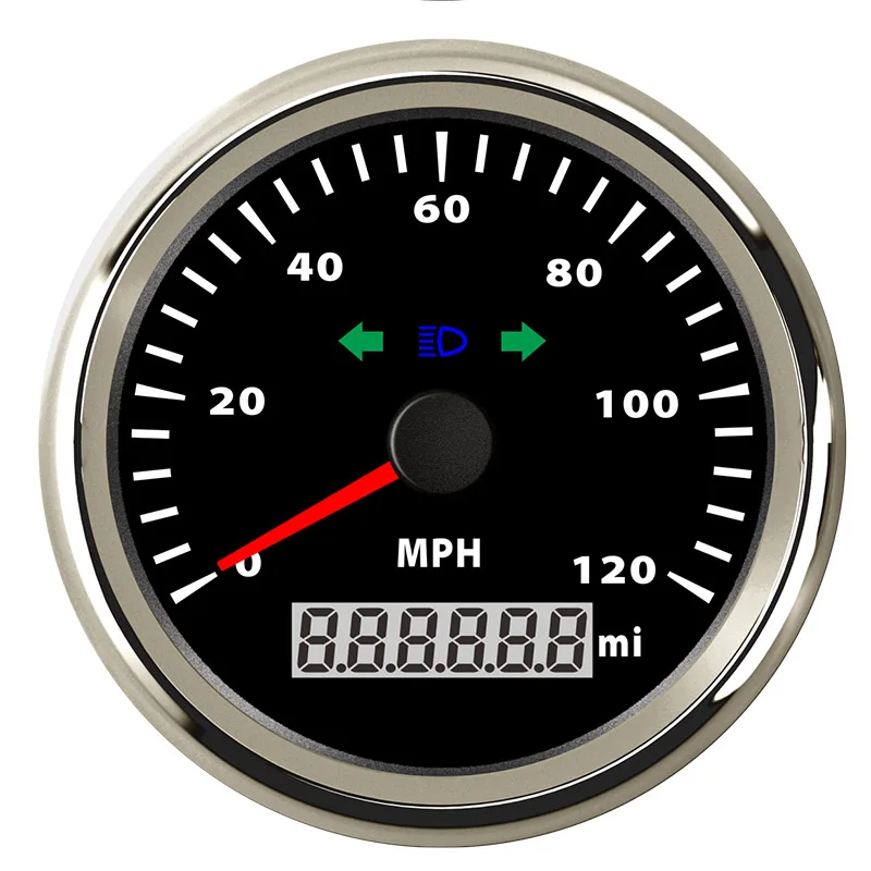 With GPS Function Цифровой лодочный автомобильный измеритель скорости 120 200 kmh измеритель скорости Подходит для Honda Golf Car Лодка IP67 водонепроницаемый - Цвет: With GPS Function