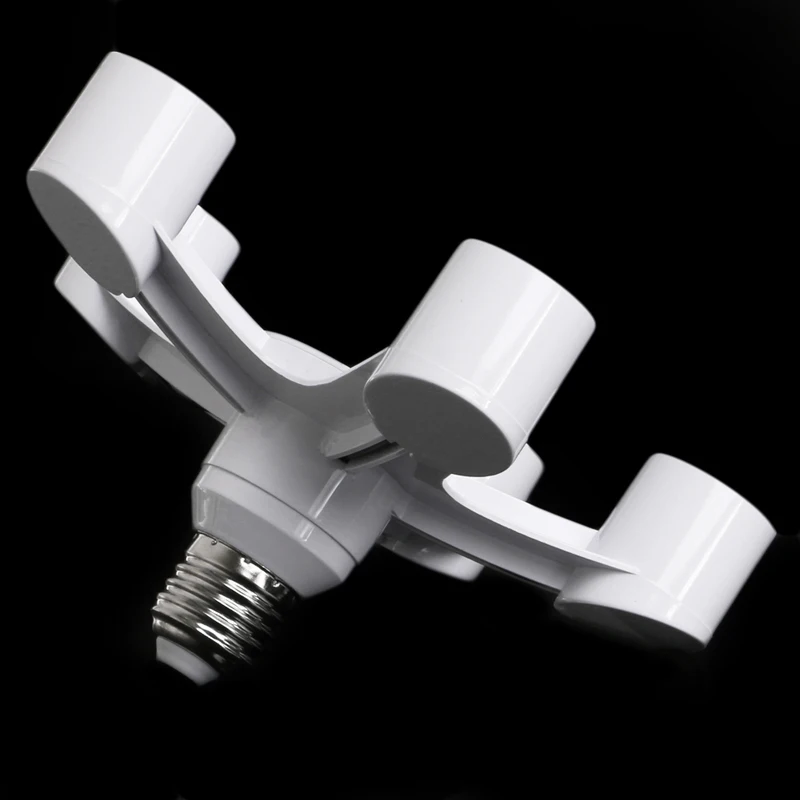 

5 In 1 E27 To E27 Base Socket Splitter LED Light Lamp Bulb Adapter Holder