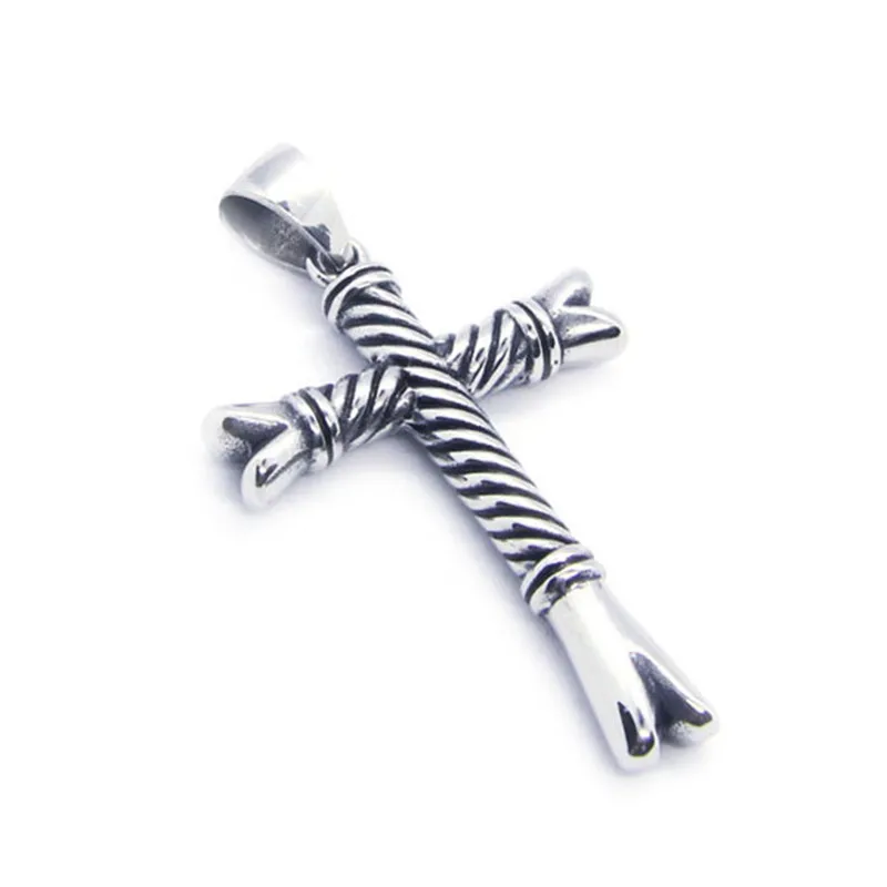 1pc Support Dropship New Cross Pendant 316L Stainless Steel Jewelry Hip-hop Style | Украшения и аксессуары