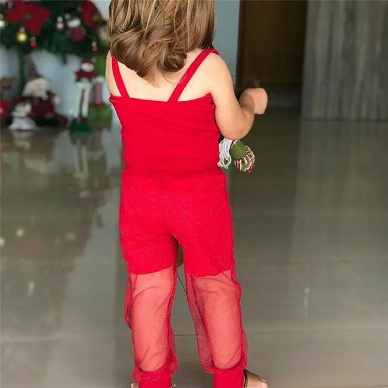 Летняя одежда для маленьких девочек однотонный топ без рукавов + длинные штаны