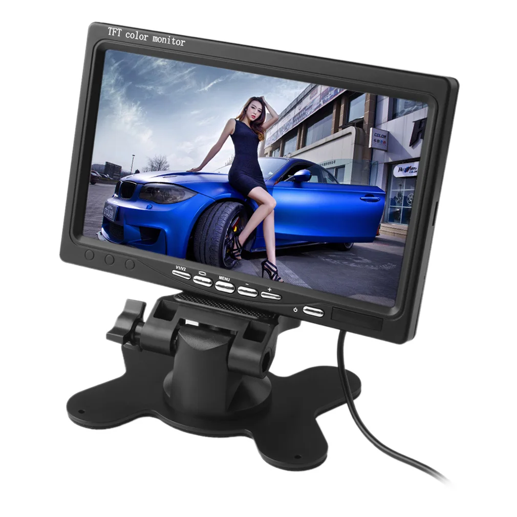 7 дюймовый автомобильный монитор 800x480 HD ЖК экран дисплей заднего вида резервная