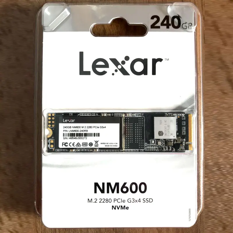 Lexar NM600 SSD M2 M.2 2280 NVME Solid Driver 240 ГБ 480 Гб PCIe Gen3 * 4 для ноутбуков настольных Solido Прямая