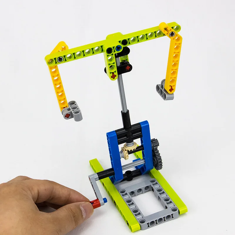 STEM образовательные игрушки для детей карусель модель сборные строительные блоки