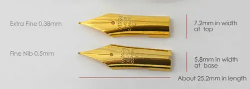 Перьевая ручка 3 запасных наконечника для WingSung 698/659/3013 чернильная сменные перья