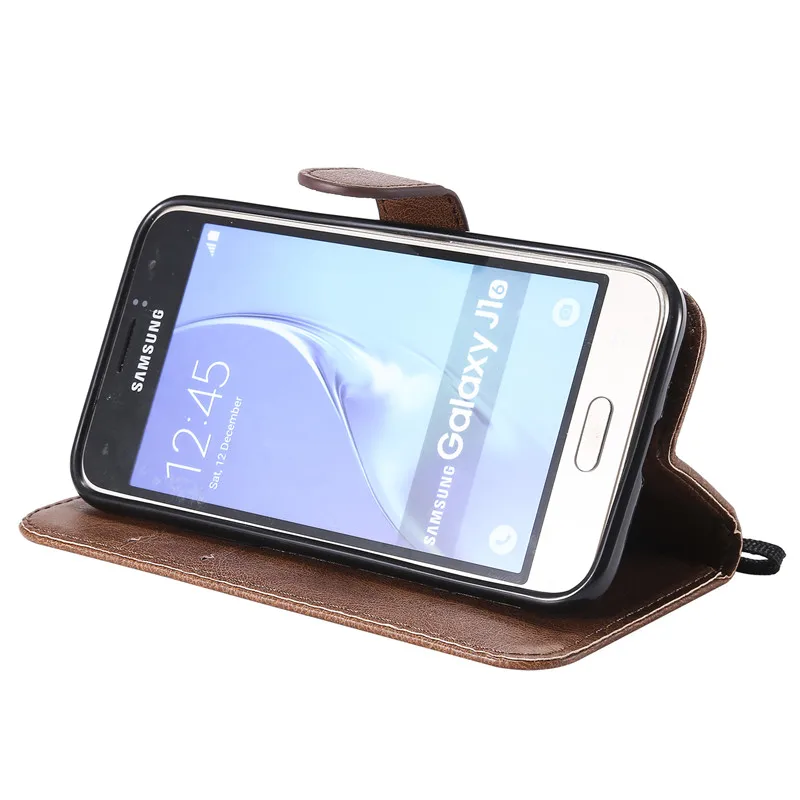 Для samsung Galaxy J1 2016 чехол для бумажник телефона из искусственной кожи J120F J120