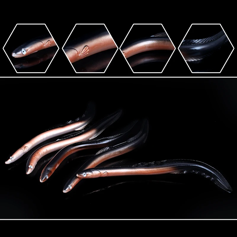 SEAPESCA силиконовая червячная приманка Реалистичная Ricefield Eel Wobbler 30 см 57 8 г Мягкая