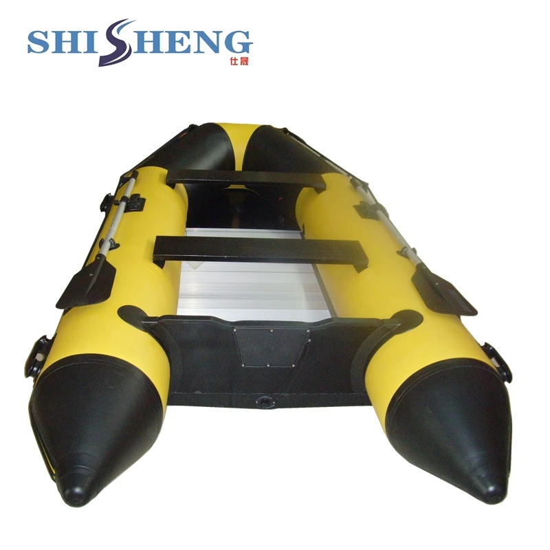 

China aluminum floor inflatable boat with V shape bottom for sale