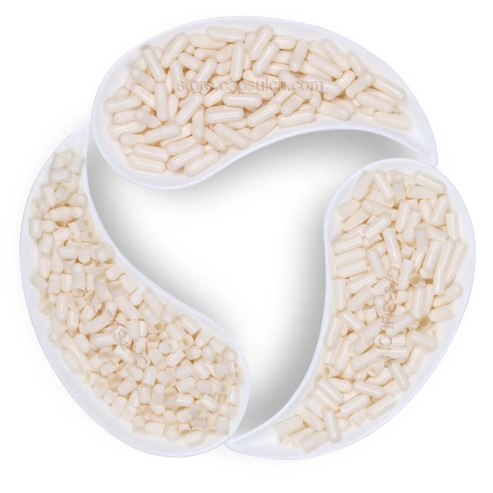 (10000 шт./упак.) Размер 00 белое пустое Энтеральное покрытие Медицинские капсулы