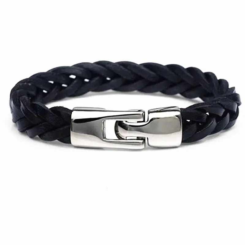 New punk Men's leather bracelets fashion High-quality personality woven for women men jewelry Deri Bileklik | Украшения и