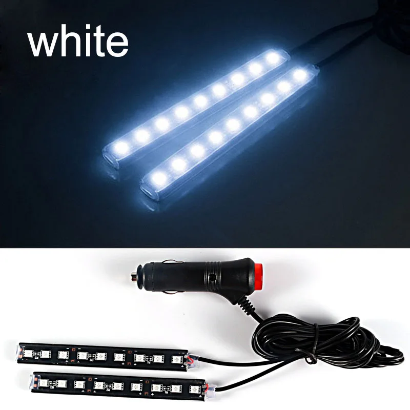 Gzkafolee 4 шт./2 шт. автоматический свет RDL 5050SMD декоративные лампы автомобиль свет Подсветка салона Тюнинг автомобилей 12 В - Испускаемый цвет: 2pcs white