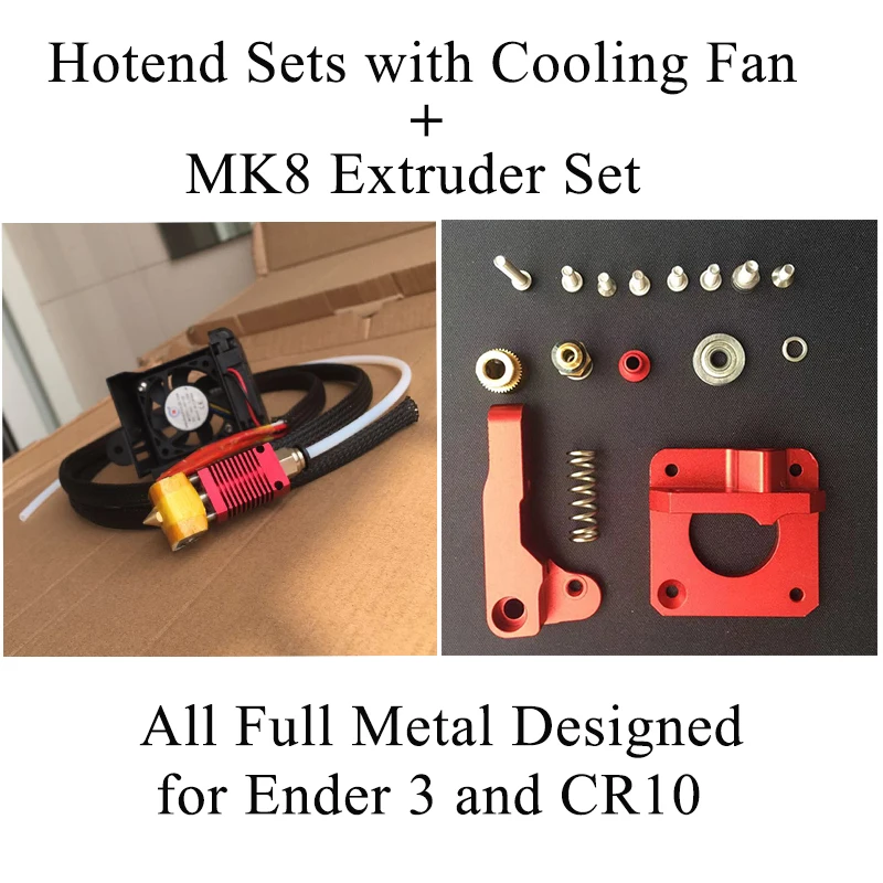Полностью металлический J-head MK10 Hotend CR10 Ender 3 профессиональный принтер экструдер