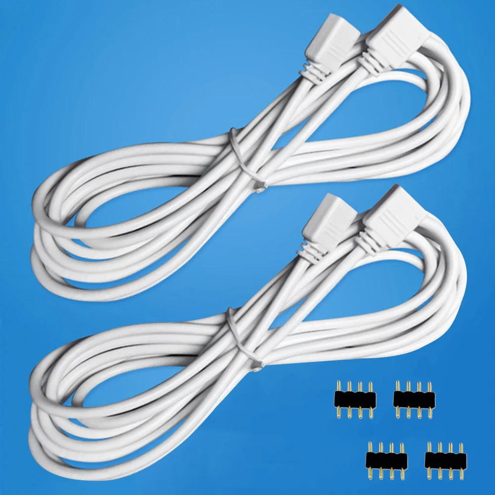 1.5m White RFID Blocking Professional Light Strip 4pin Extension Line Connection Cable Low Voltage UV RGB | Обустройство дома