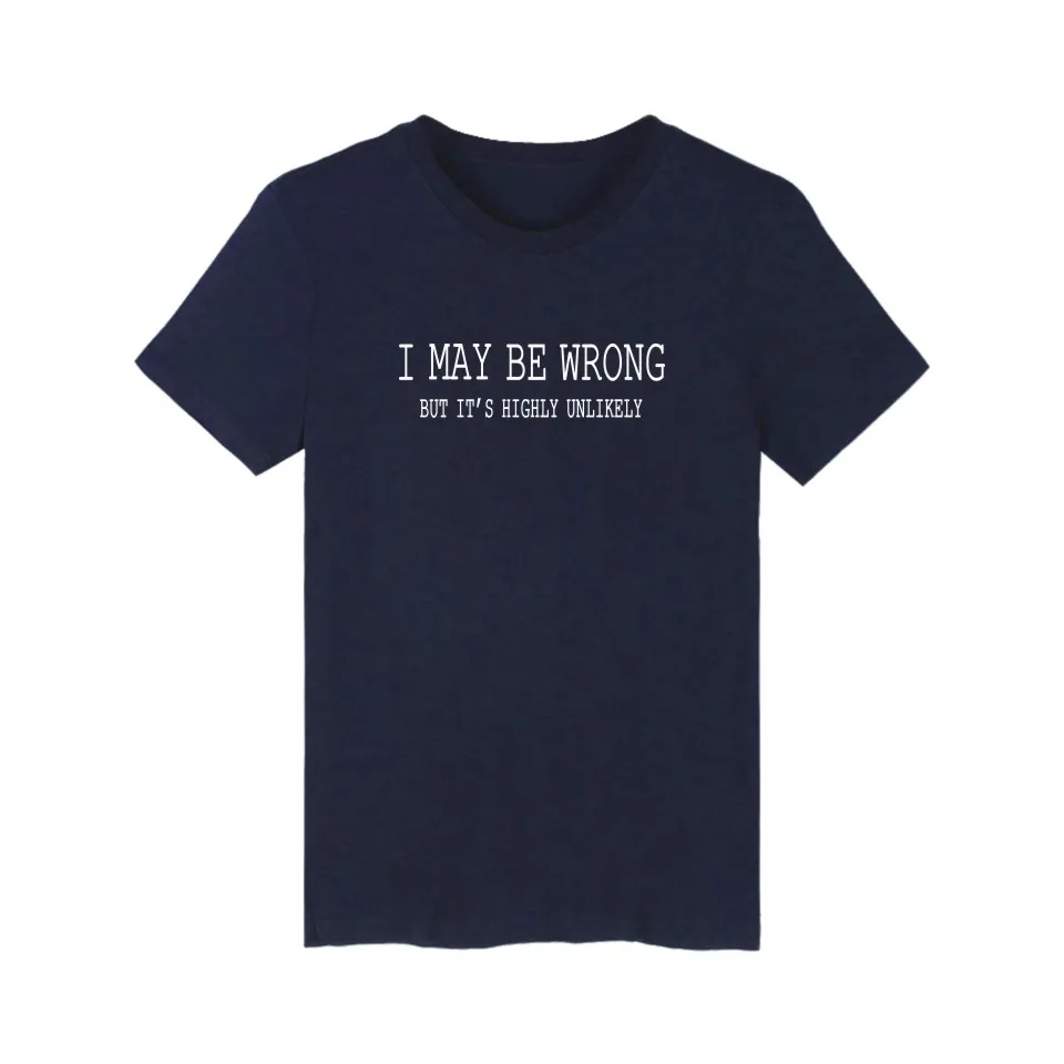 Хлопковая футболка с коротким рукавом I Can BE WRONG 2016 мужские модные брендовые