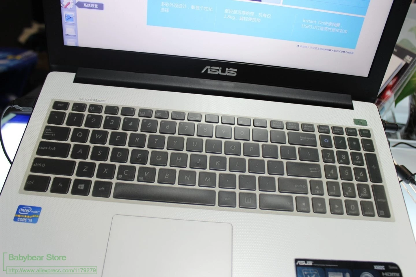 Ультратонкий защитный чехол для клавиатуры из ТПУ Asus N61JQ N76 N550J N551 N551JM N551JW N750JK GL771JM