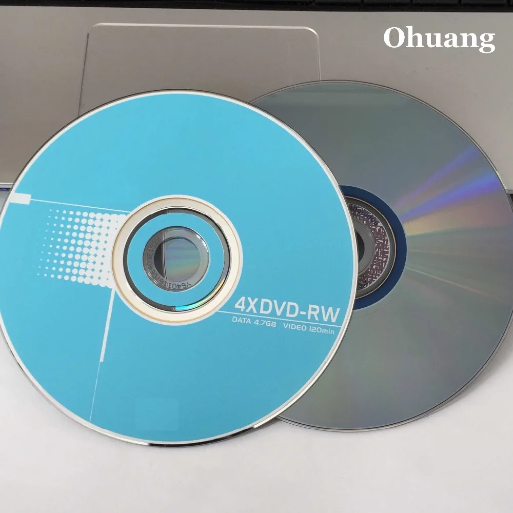 Оптовая продажа 10 дисков класса A 4 7 GB 4x синий пустой Печатный DVD RW диск|disc blank|discs dvd