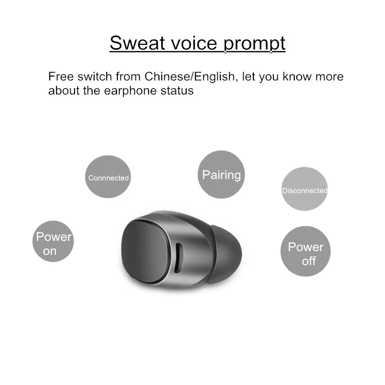 LEORY мини невидимые наушники беспроводные bluetooth моноуральные несколько