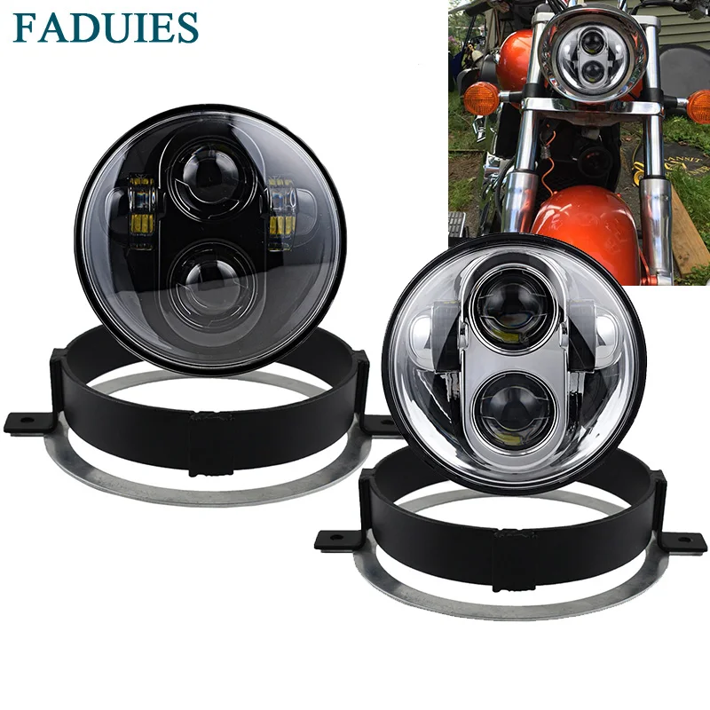 FADUIES 5 75 дюймовая мотоциклетная светодиодная фара для Honda VTX 3/4 &quotкомплект
