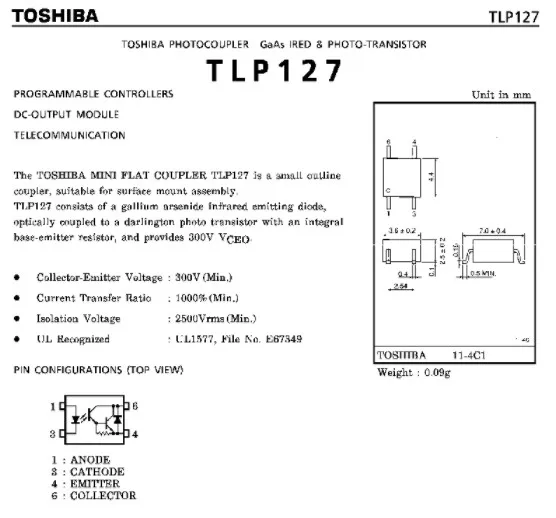 50 ⑤ упак. TLP124 TLP560J TLP160G TLP120GB TLP115A TLP127 TLP121 TLP120 TLP160 TLP560 новые в наличии TOS