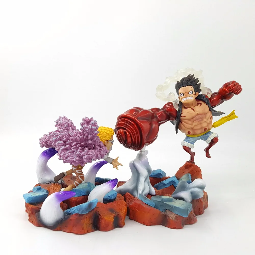 One Piece Luffy Gear 4 VS Doflamingo ПВХ фигурка 170 мм Аниме Zoro Sanji модель игрушки | Игрушки и хобби