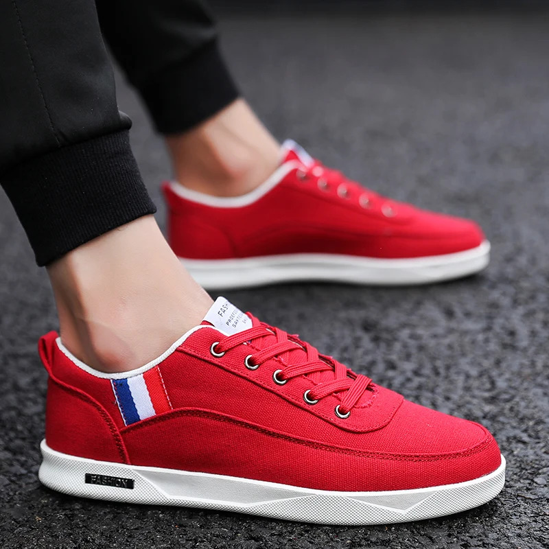 Hot 2018 New Fashion canvas shoes men skate sneakers spring/autumn lace-up men's casual Design for Footware | Обувь
