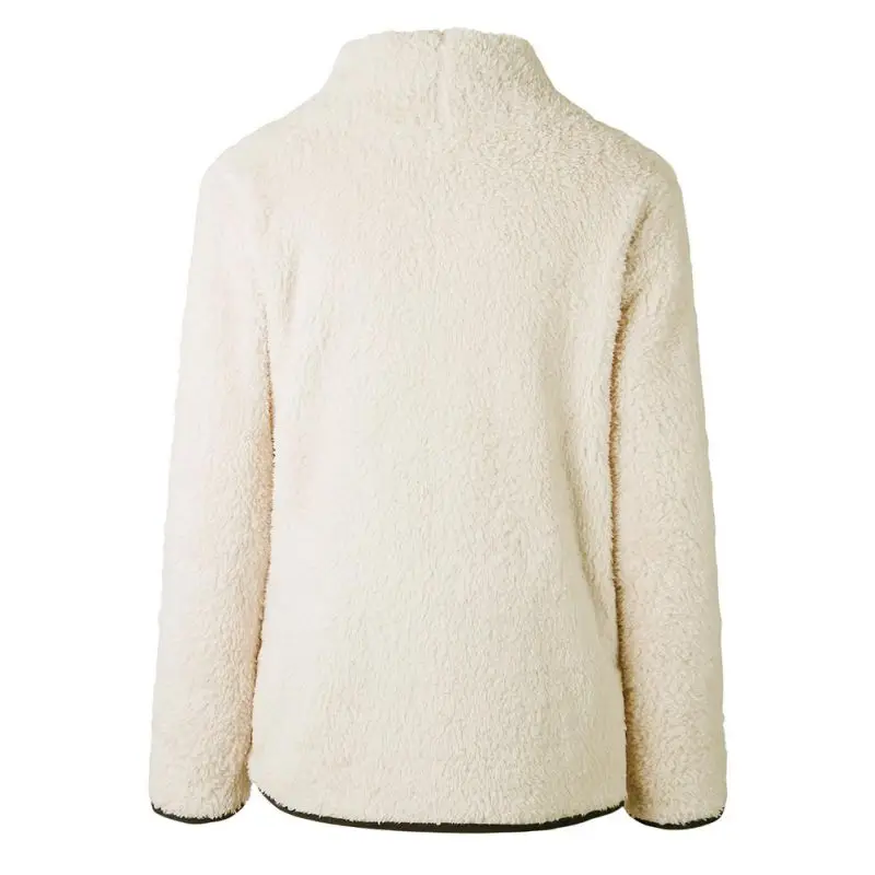 Fashion Turtleneck Sweater Women Pullover Tops Fluffy Fleece Warm Autumn Winter Long Sleeve Ladies Zip Solid Sweaters Jumper | Женская