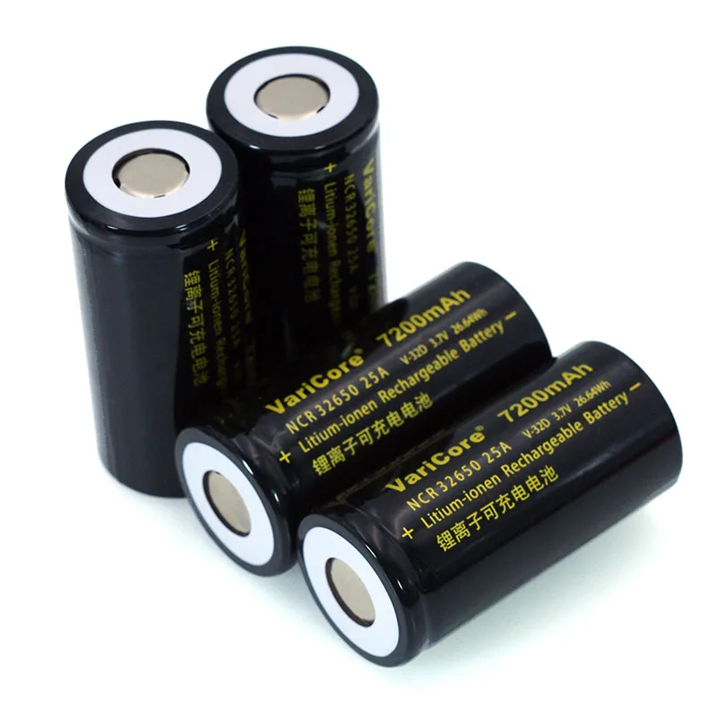 VariCore 3 7 V 32650 7200mAh литий ионная аккумуляторная батарея 20A 25A непрерывная разрядка