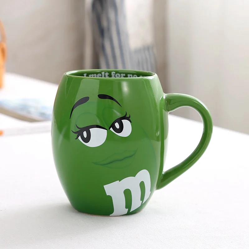 2 Прекрасный M& M'S шоколадных орешков керамической кружки 700 мл большой Ёмкость завтрак Кофе молока чашка для питья стильная футболка с изображением персонажей видеоигр подарок на Рождество - Цвет: 2