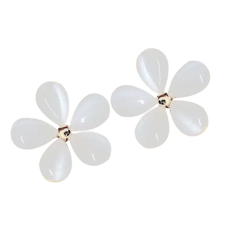 2019 модные серьги для женщин гвоздики чистый белый цвет вишня подарок на день