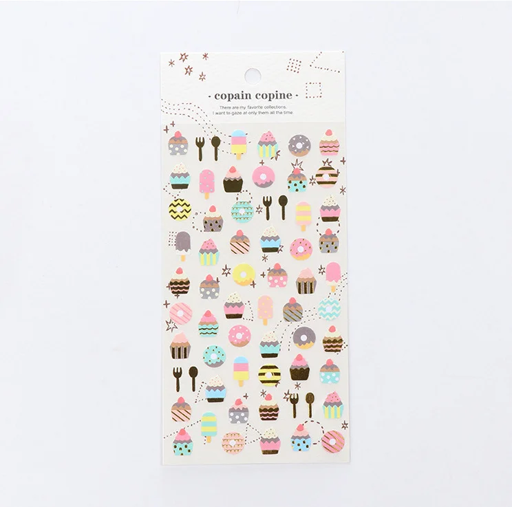 cake Kawaii Кот животные буквы жизнь продукт Органайзер календарь Дневник Книга наклейка для планировщика украшение для альбома papeleria распродажа - Цвет: cake