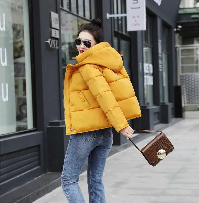 Зимняя женская куртка abrigos mujer invierno, верхняя одежда, короткая стеганая Женская парка с подкладкой, Женское пальто, jaqueta feminina
