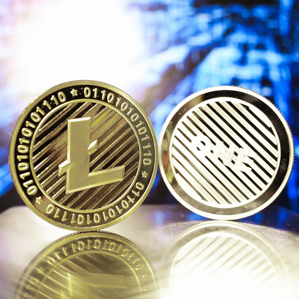 Litecoin монеты не-монеты иностранных валют Биткоин/эфириум/Lite/тире/пульсация монета 5 видов памятной монеты(Прямая поставка) Подарочная монета