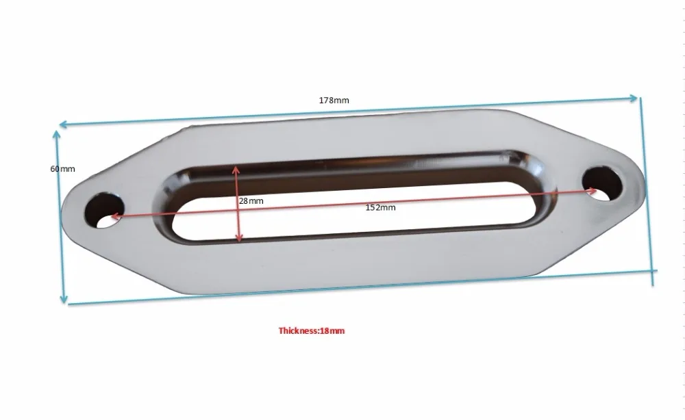

Silver 4500lbs Hawse Fairlead for Synthetic Winch Ropeuniversal aluminum hawse fairlead black,Synathetic Rope Fairlead