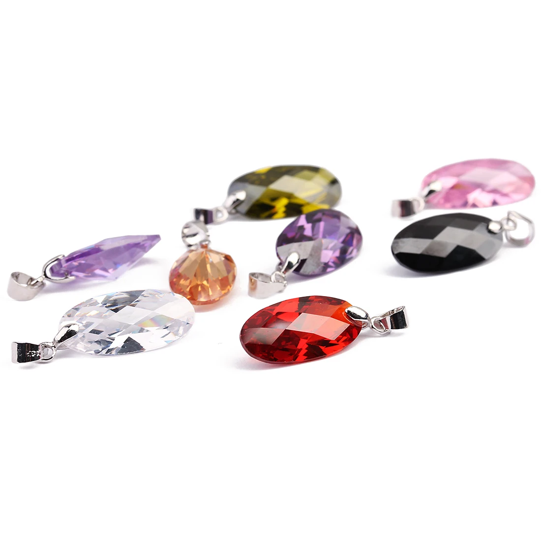 

Lacoogh 2pcs Natural Stone Zircon Charms Pendants 10*20mm Handmade Cubic Zirconia Pendants DIY Necklace Making Jewelry Findings