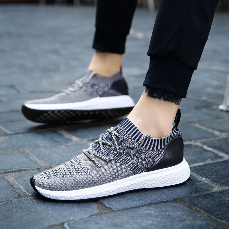 

Men Casual Shoes Men Sneakers Dropshipping Brand Men Shoes Male Mesh Flats Loafers Slip on Breathable Tenis Masculino Adulto