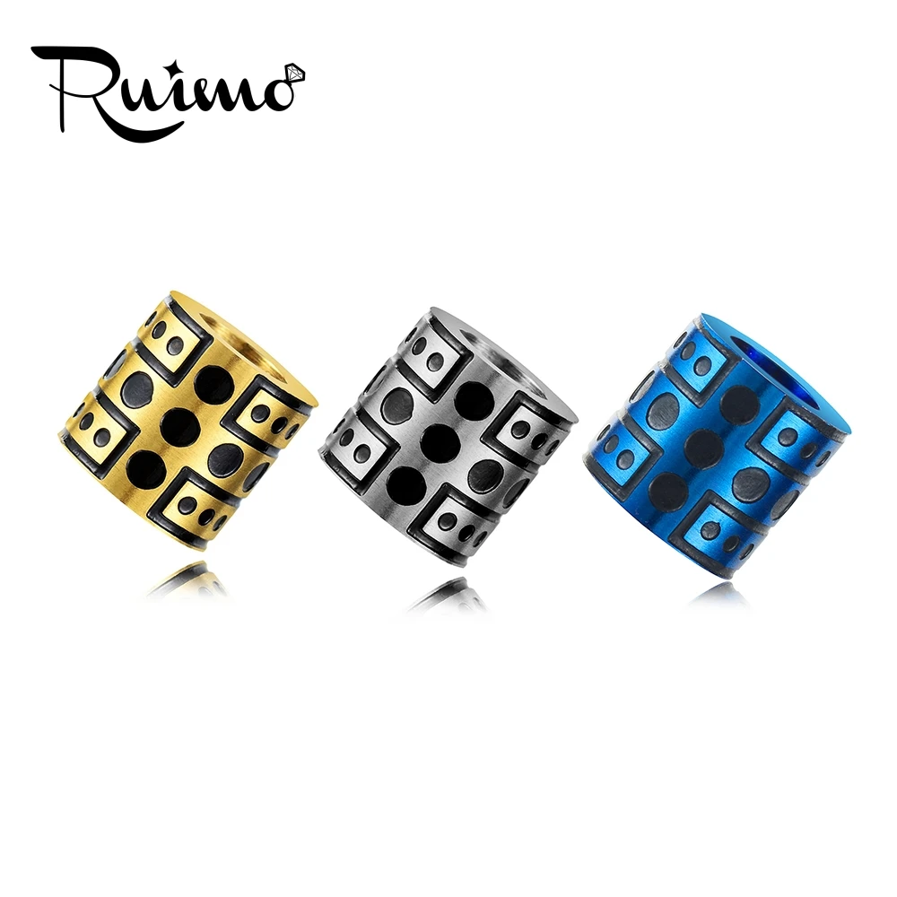 Бусины RUIMO из нержавеющей стали 316L для изготовления ювелирных изделий своими