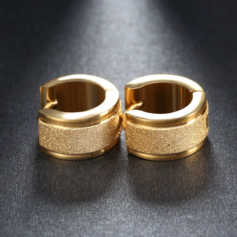 ZORCVENS Gold-Color Stainless Steel Hoop Earrings for Women 2022 New Fashion Party Jewelry Lead &amp Nickel Free Brincos | Украшения и