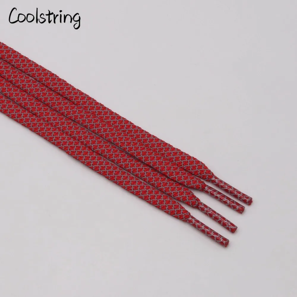Официальный coolstring на плоской подошве 3M светоотражающие ночного бега Шнурки Кроссовки для бега полые защитные шнурки для Баскетбольная обувь 350 сапоги