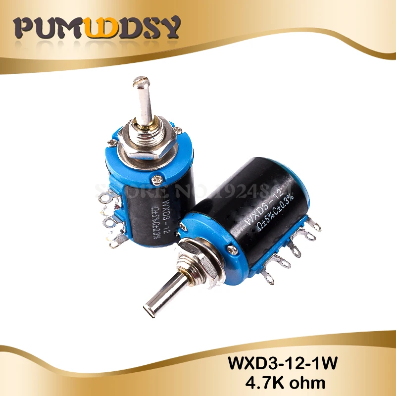 2 шт WXD3 12 1W 4K7 4 7 K ohm 5 кольцевой мультикруговой прецизионный потенциометр с
